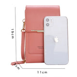 Soft Leather Wallets Cell Phone Purse Crossbody Handbag