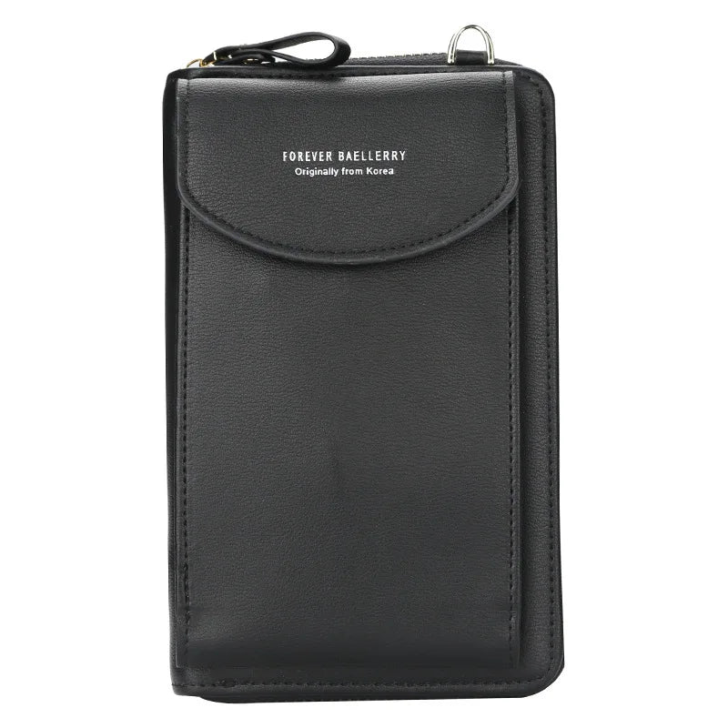 Soft Leather Crossbody Phone Purse for Women