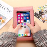 Soft Leather Wallets Cell Phone Purse Crossbody Handbag