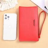 Women's Soft Leather Wallet Touch Screen Phone Purse Small Bag