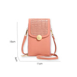 Soft Leather Wallets Touch Screen Phone Bag Crossbody Case Women's Bag