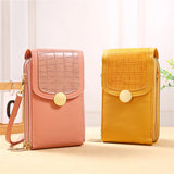 Soft Leather Wallets Touch Screen Phone Bag Crossbody Case Women's Bag