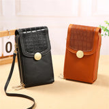 Soft Leather Wallets Touch Screen Phone Bag Crossbody Case Women's Bag