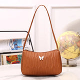 Casual Top-Handle Handbag for Lady Zipper Small Purse Shoulder Messenger Bag