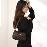 Casual Top-Handle Handbag for Lady Zipper Small Purse Shoulder Messenger Bag