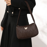 Casual Top-Handle Handbag for Lady Zipper Small Purse Shoulder Messenger Bag