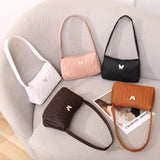 Casual Top-Handle Handbag for Lady Zipper Small Purse Shoulder Messenger Bag