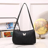Casual Top-Handle Handbag for Lady Zipper Small Purse Shoulder Messenger Bag