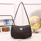 Casual Top-Handle Handbag for Lady Zipper Small Purse Shoulder Messenger Bag