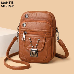 Vintage Shoulder Crossbody Bag Soft PU Leather
