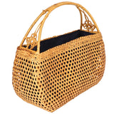 Bohemian Bamboo Beach Bag Vintage Rattan Handbag