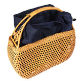 Women Bamboo Bags Bohemian Beach Handbag Lady Rattan Knitted Bag