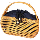 Bohemian Bamboo Beach Bag Vintage Rattan Handbag