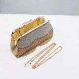 Diamond-Studded Tassel Evening Bags Wedding Purse Dress Beaded Clutch
