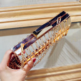 Metal Hollow Mini Square Shoulder Bag Ladies Chain Evening Clutch Bags