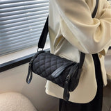 Women Barrel Shoulder Bag Satchel Purses Crossbody Cylinder Bag