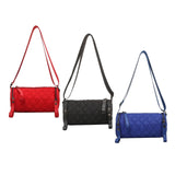 Quilted Barrel Shape Crossbody Bag for Women