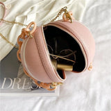 Women Crossbody Shoulder Bag Stylish Round Shaped Messenger Bag