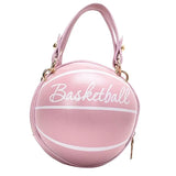 Women Bball PU Leather Shoulder Crossbody Bag Tote Chain Satchel