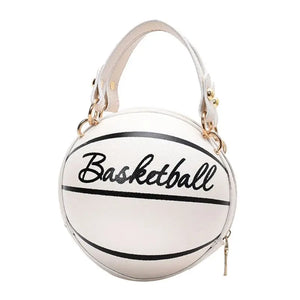 Women Bball PU Leather Shoulder Crossbody Bag Tote Chain Satchel