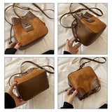 Women Beading Pendant Handbag Embossed Shoulder Bag