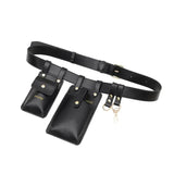 Women Belt Bag Two Pocket Waist Bag Belt Phone Purse Fanny Packs