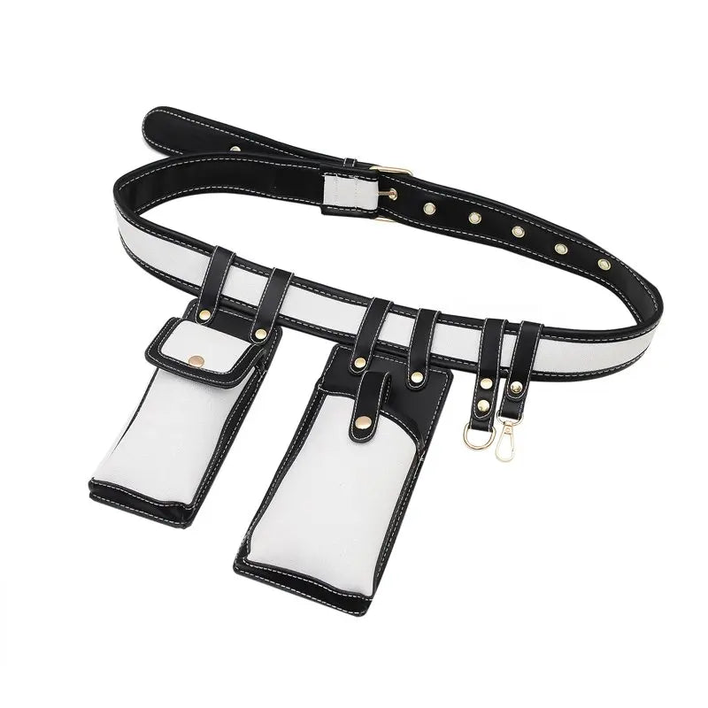 Women Belt Bag Two Pocket Waist Bag Belt Phone Purse Fanny Packs