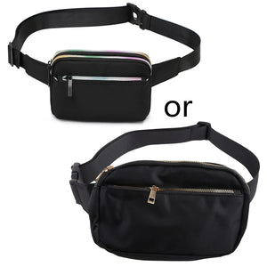 Women Belt Bag Fanny Pack Phone Money Light Sports Waist Bags Zipper Travel