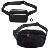 Women Belt Bag Fanny Pack Phone Money Light Sports Waist Bags Zipper Travel