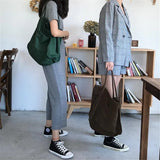 Women Large Canvas Shopping Bag Reusable Tote Grocery Eco Shopper Shoulder Bags
