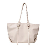 Women Large Capacity Woven Shoulder Bag Totes
