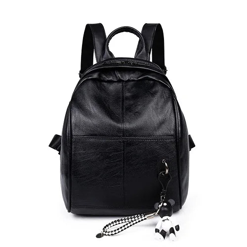 Mini Bear School Backpack Leather Schoolbags For Teenage Girls