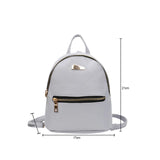 Women Pu Leather Backpack School Rucksack College Satchel