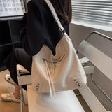 Women Tote Handbags Shoulder Bag Big Capacity Solid Shopper Bag for Girls