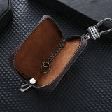 Bling Crystal Car Key Case Wallet Rhinestone Keychain Zipper Bag