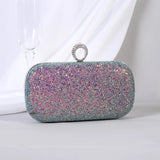 Red Diamond Evening Clutch Party Bag Chain Shoulder Bag