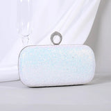 Red Diamond Evening Clutch Party Bag Chain Shoulder Bag