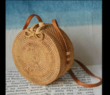 Boho Rattan Shoulder Bag Classic Crossbody Handbag