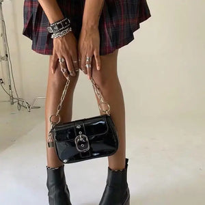 Women Patent Leather Handbags Casual Shoulder Messenger Tote Bags