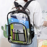 Transparent Jelly Backpack for College School Laptop Bag