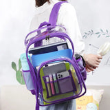 Transparent Jelly Backpack for College School Laptop Bag