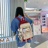 Nylon Travel Mesh School Backpack Laptop Book Bag