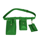 Women Leather Fanny Pack Waterproof Waist Bag with Multi-pocket Design
