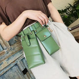 Women Leather Fanny Pack Waterproof Waist Bag Multi-pocket