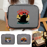 Pew Print Large Briefcase Tote File Lockbox Bag