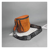 Women Bucket Bag Crossbody Bag Wide Shoulder Strap Sac A Main