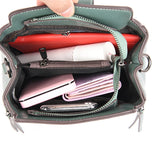 Women Bucket Leather Bag Single Shoulder Shopping Handbags