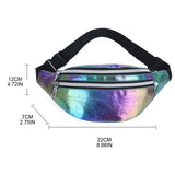 Women Bum Bag Belt Holographic Fanny Pack Waist Packs Phone Pouch