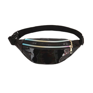 Women Laser Belt Bag Holographic Fanny Pack Waist Bag