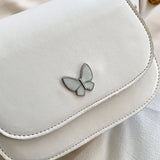 Women Butterfly Leather Shoulder Bags Flap Small Handbag Lady Messenger Satchel